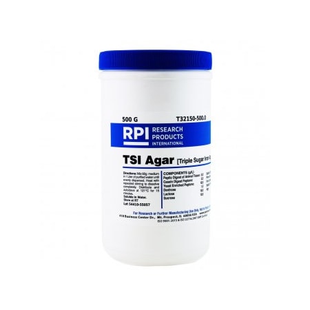 Rpi Agar, Triple Sugar Iron, TSI, 500 G T32150-500.0